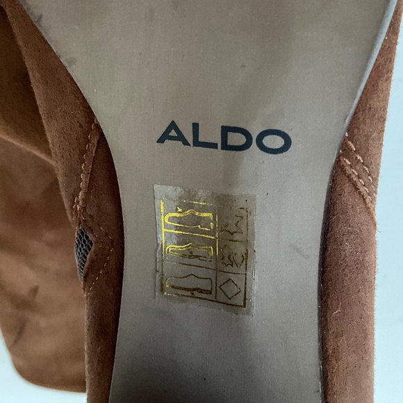 ALDO Brown Ankle Boots Booties Size 9 - Picture 7 of 12